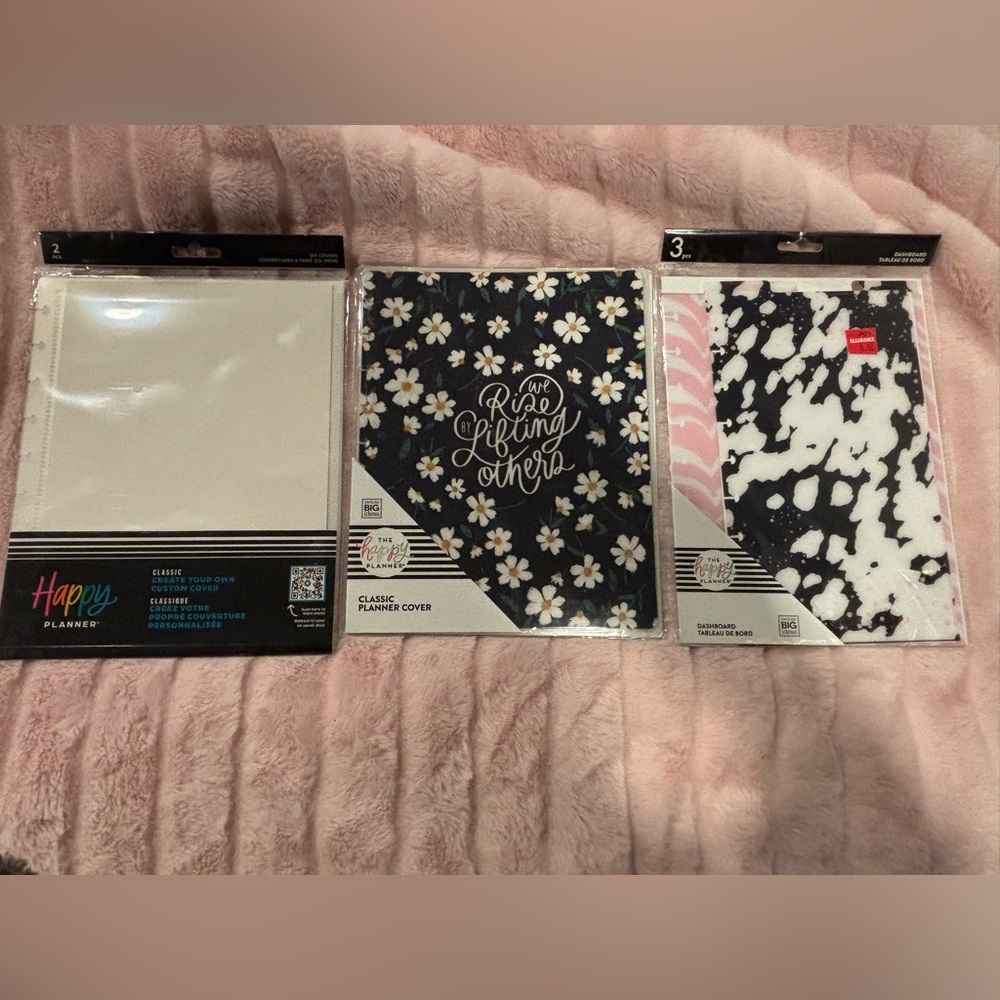 The Happy Planner “We Rise…” cover/ Customizable Cover/ & 3 piece Dashboard set.